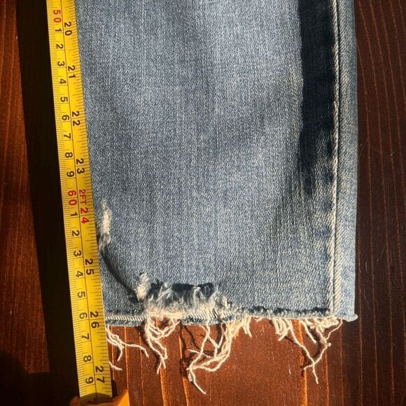 Judy Blue Relaxed Fit Distressed Jeans Size 7/28 Light Wash Ripped Strech - Picture 8 of 12